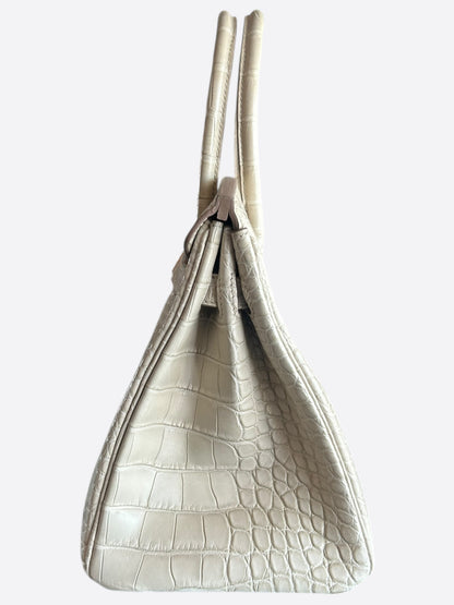 Hermes Beton Crocodile Birkin 30
