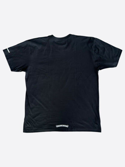 Chrome Hearts Black & White Neck Logo T-Shirt