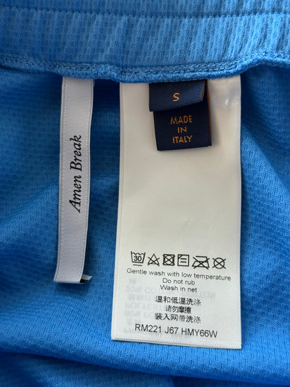 Louis Vuitton Blue Lightning Logo Shorts