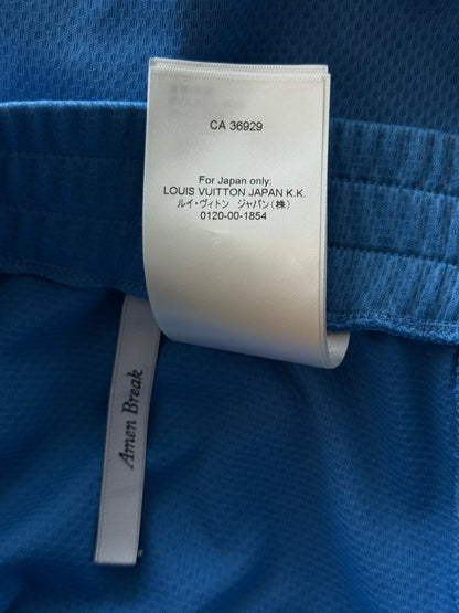Louis Vuitton Blue Lightning Logo Shorts
