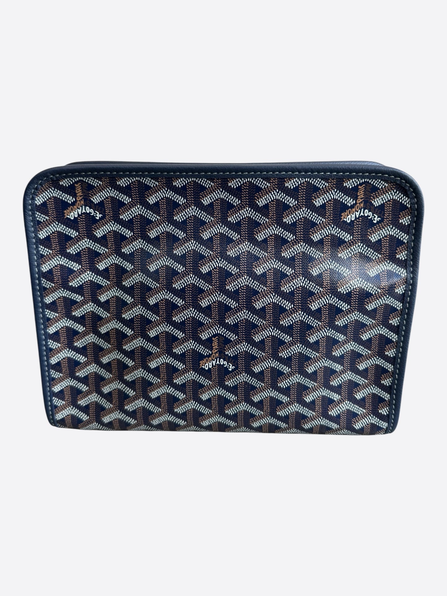 Goyard Navy Jouvence MM Toiletry Bag