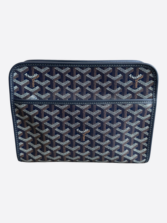 Goyard Navy Jouvence MM Toiletry Bag