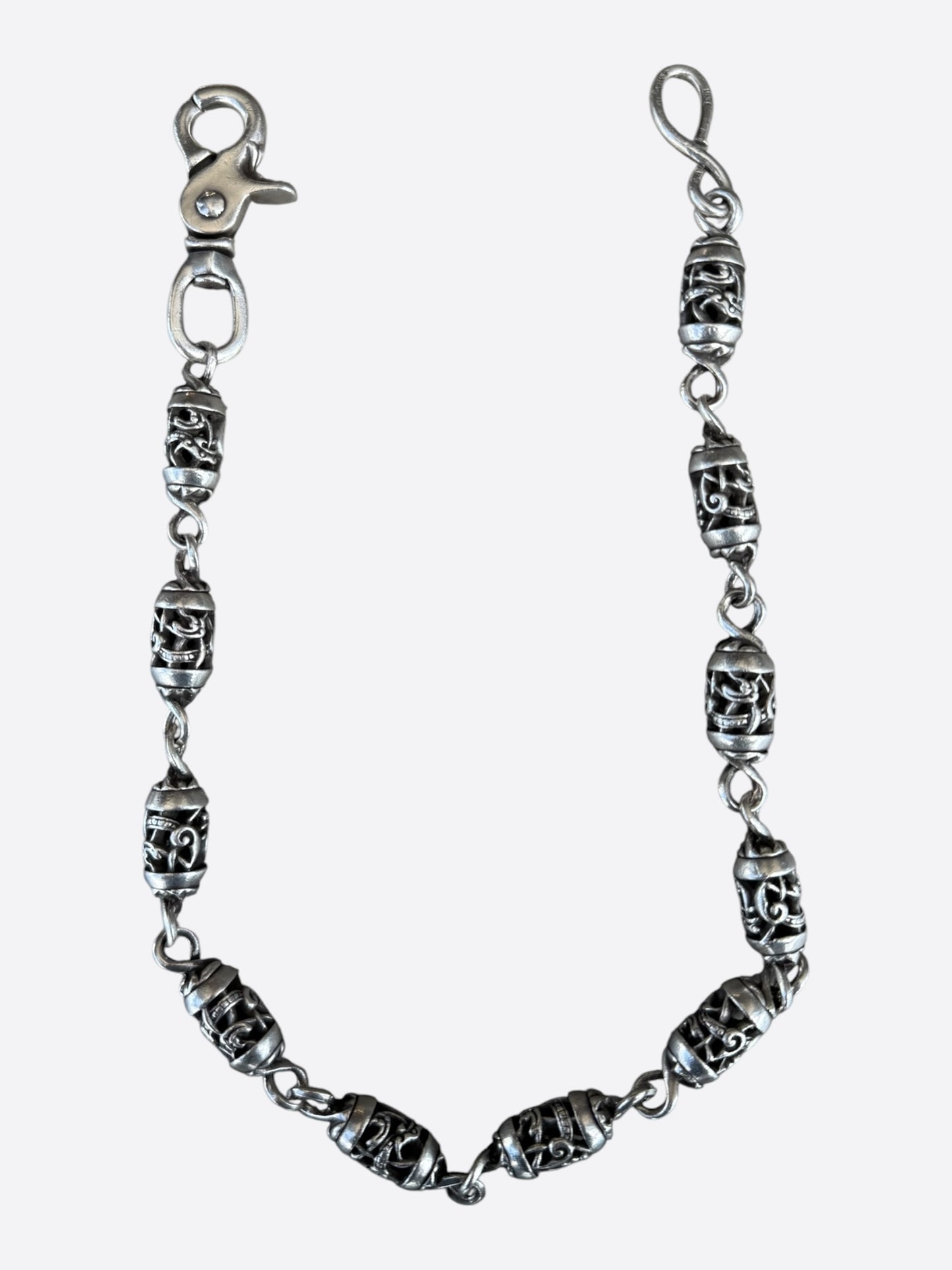 Chrome Hearts Silver Celtic Roller Wallet Chain