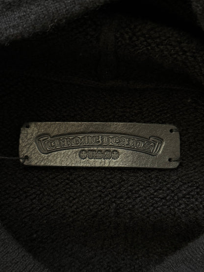 Chrome Hearts Black & White Floral Cashmere Hoodie