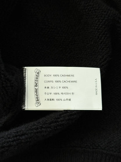 Chrome Hearts Black & White Floral Cashmere Hoodie