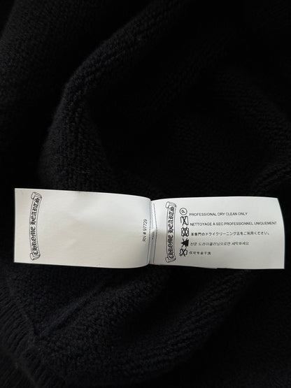 Chrome Hearts Black & White Floral Cashmere Hoodie