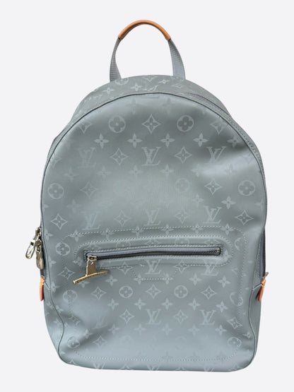 Louis Vuitton Silver Titanium Monogram Backpack