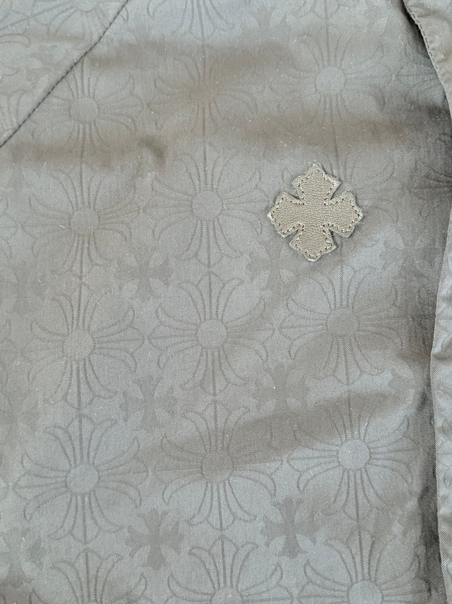 Chrome Hearts Black Cross Patch Jacquard Match Point Windbreaker