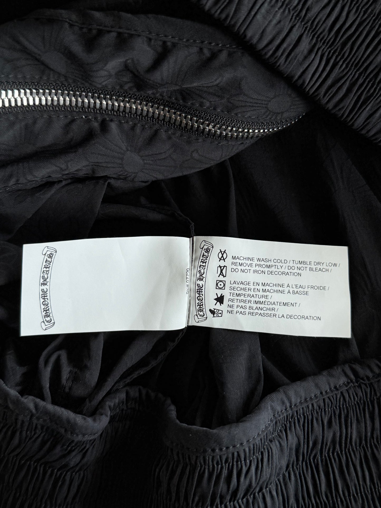 Chrome Hearts Black Cross Patch Jacquard Match Point Windbreaker