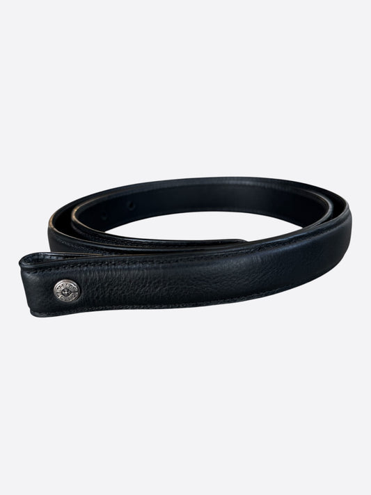 Chrome Hearts Black Leather Belt