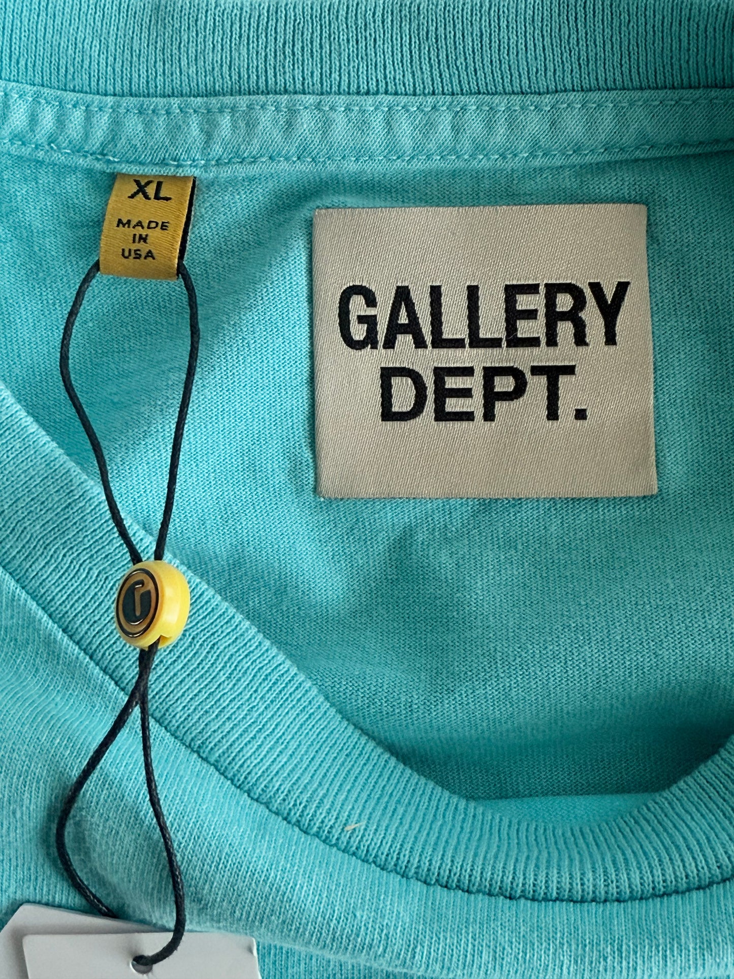 Gallery Dept Teal & Black Souvenir Logo T-Shirt