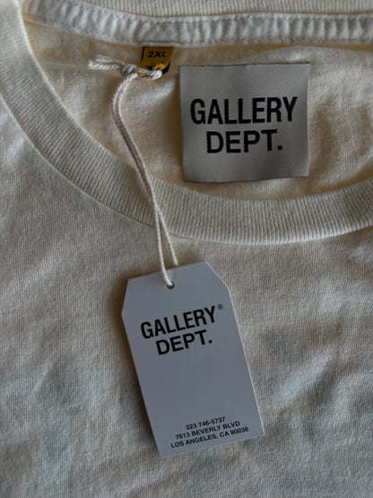 Gallery Dept Cream & Blue French Logo Longsleeve T-Shirt