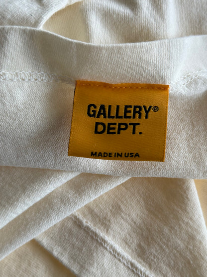 Gallery Dept Cream & Blue French Logo Longsleeve T-Shirt