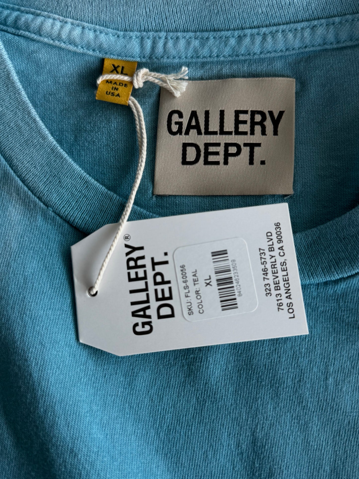 Gallery Dept Faded Blue & Black French Logo Longsleeve T-Shirt