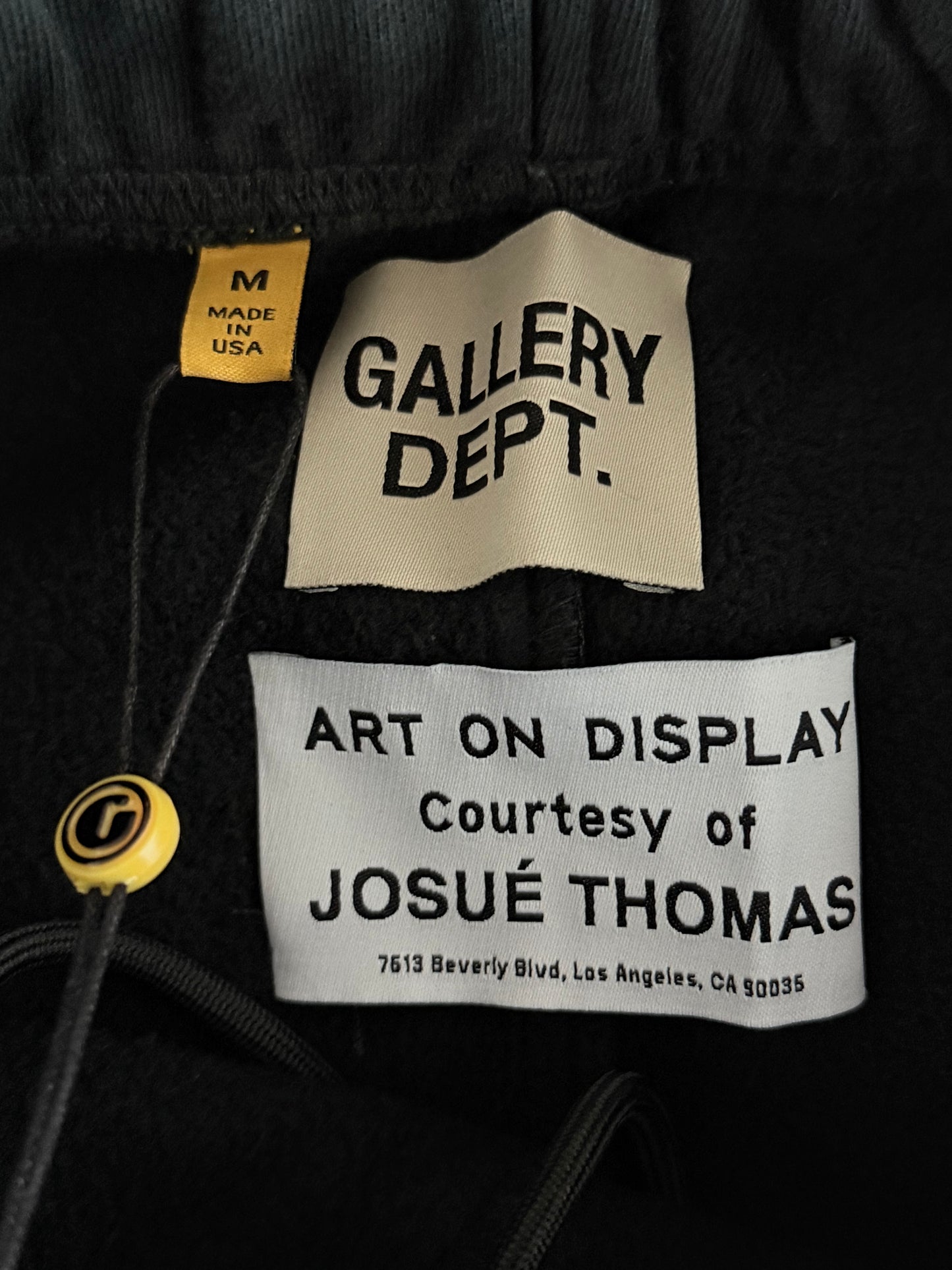 Gallery Dept Vintage Black & White Dept Logo Sweatpants