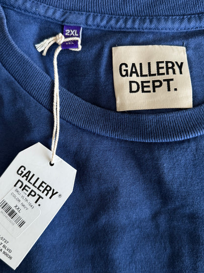 Gallery Dept Navy & White Paint Splatter Logo T-Shirt
