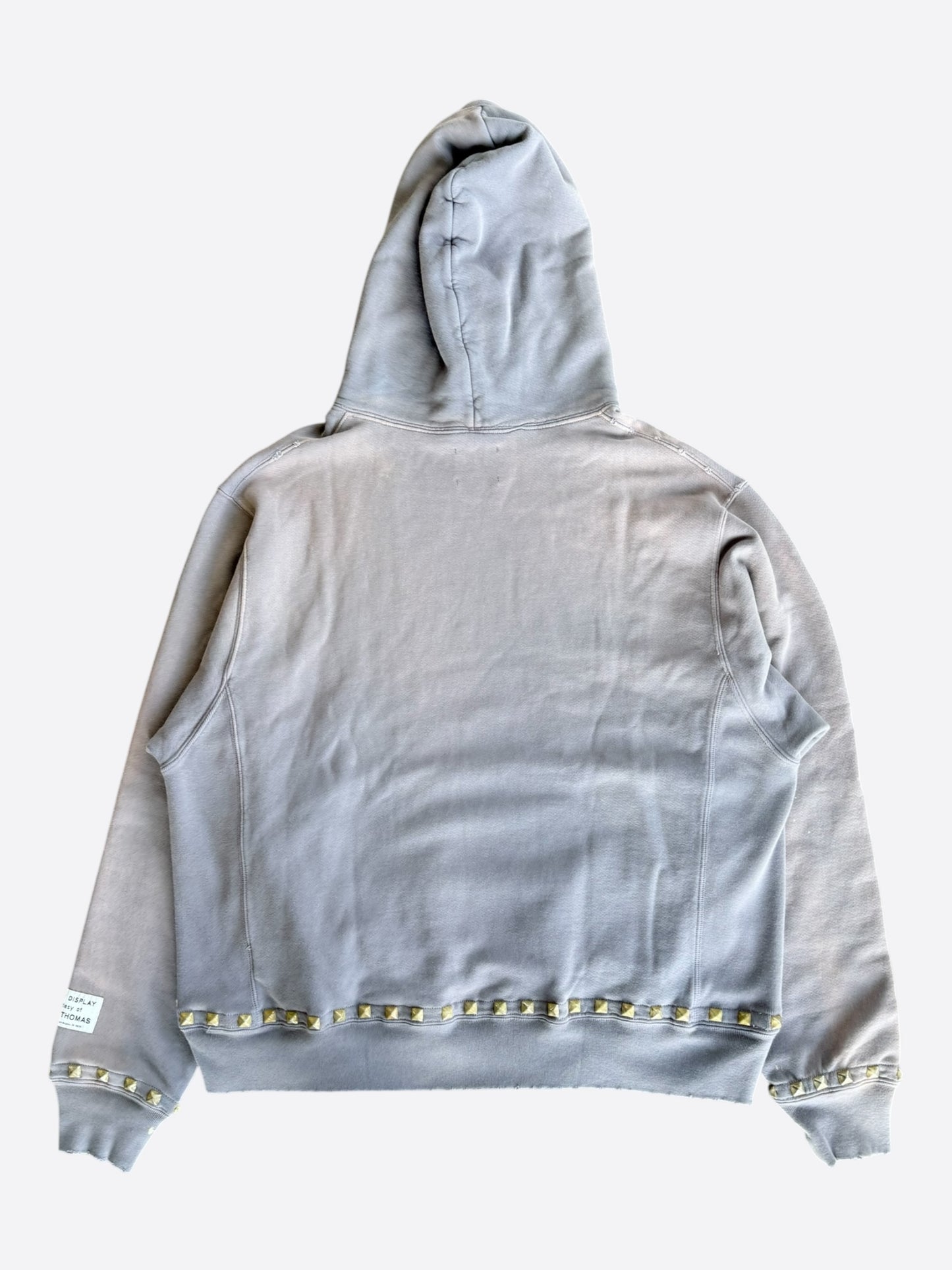 Gallery Dept Faded Navy & White Studded Property Of Logo Hoodie