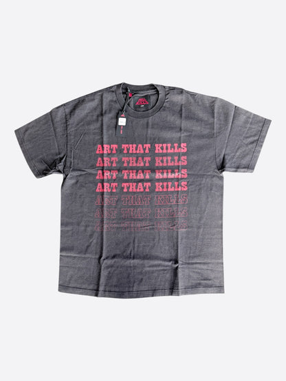 Gallery Dept Washed Black & Red Art That Kills Logo T-Shirt
