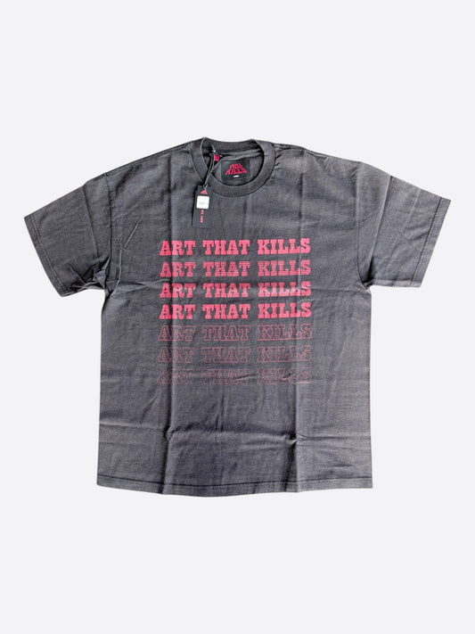 Gallery Dept Washed Black & Red Art That Kills Logo T-Shirt