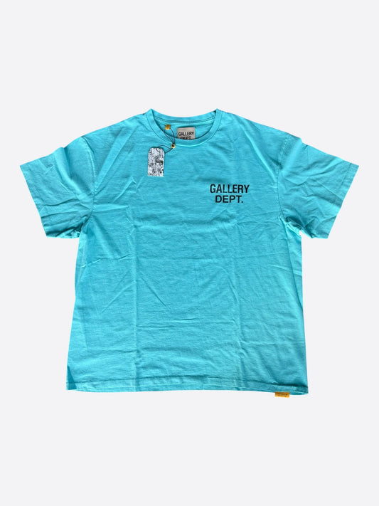 Gallery Dept Teal & Black Souvenir Logo T-Shirt
