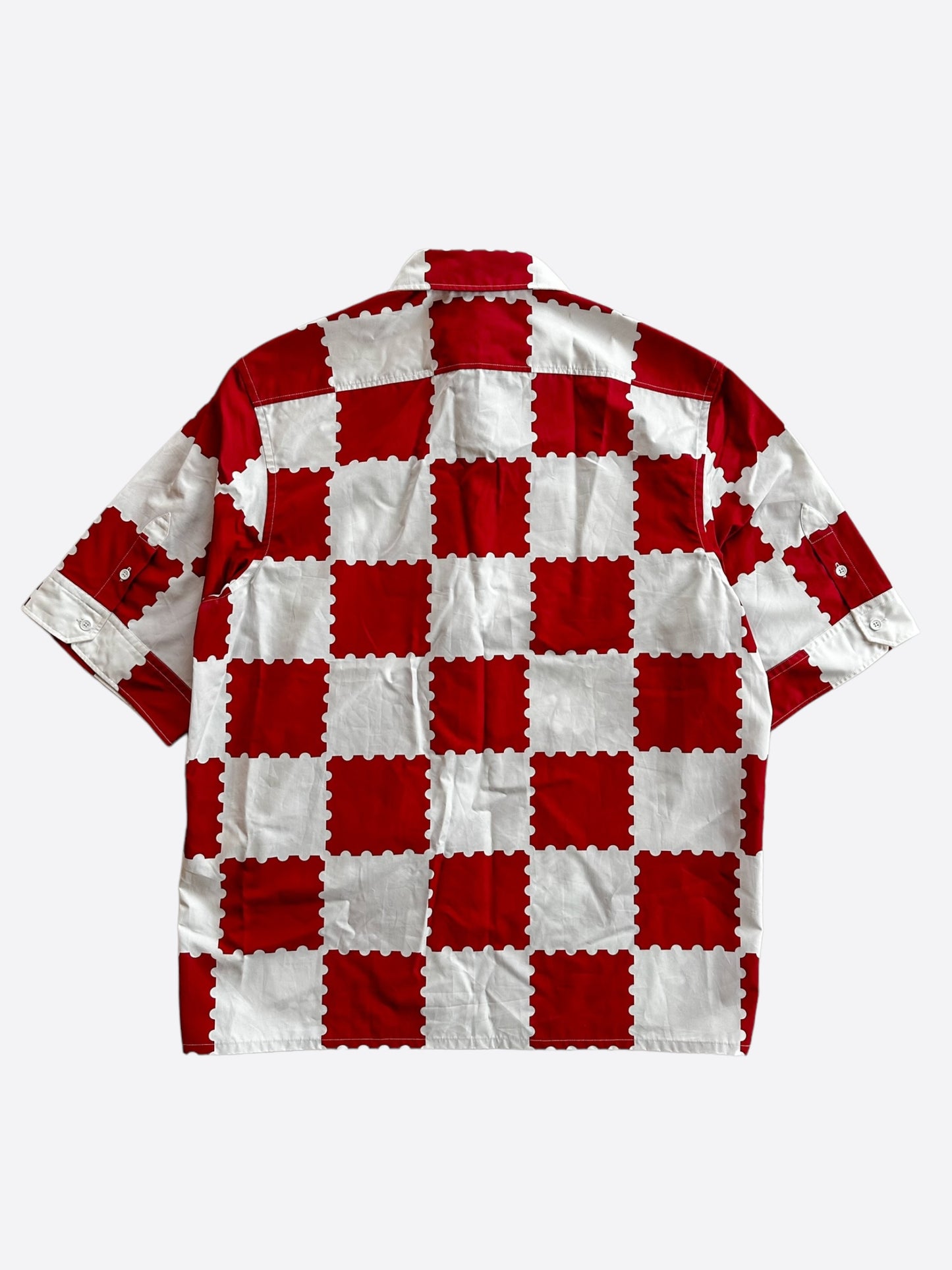 Louis Vuitton Nigo Red & White Checkered Button Up Shirt