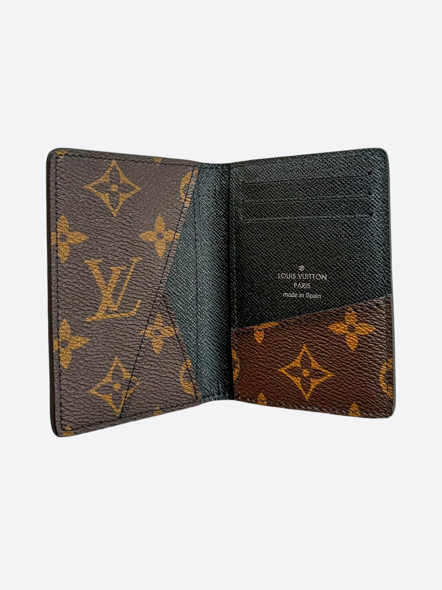 Louis Vuitton Black & Brown Monogram Pocket Organizer