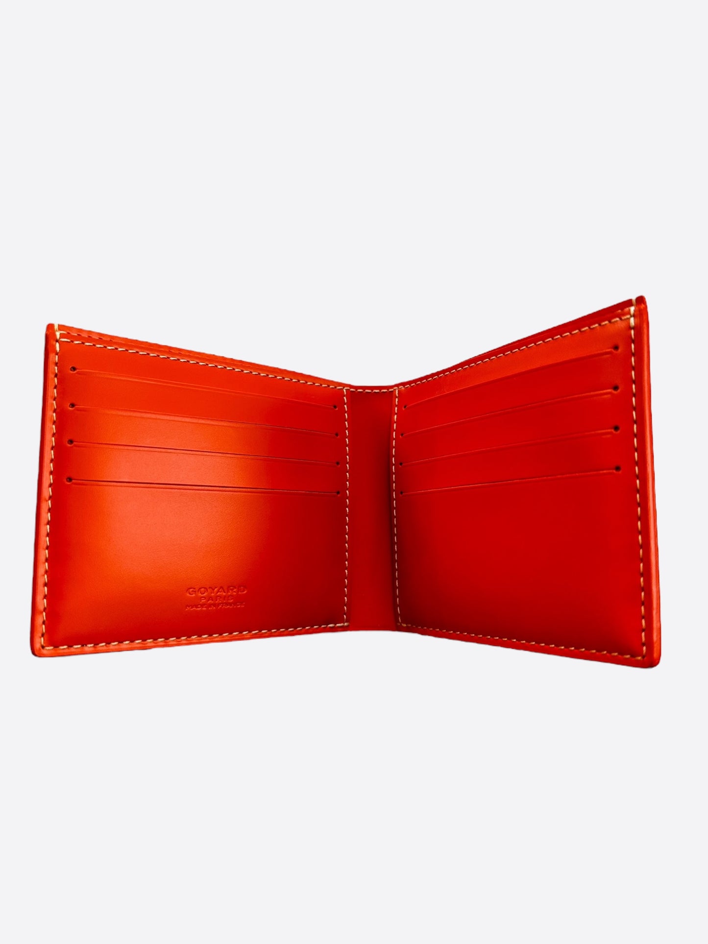 Goyard Orange Victoire Bifold Wallet