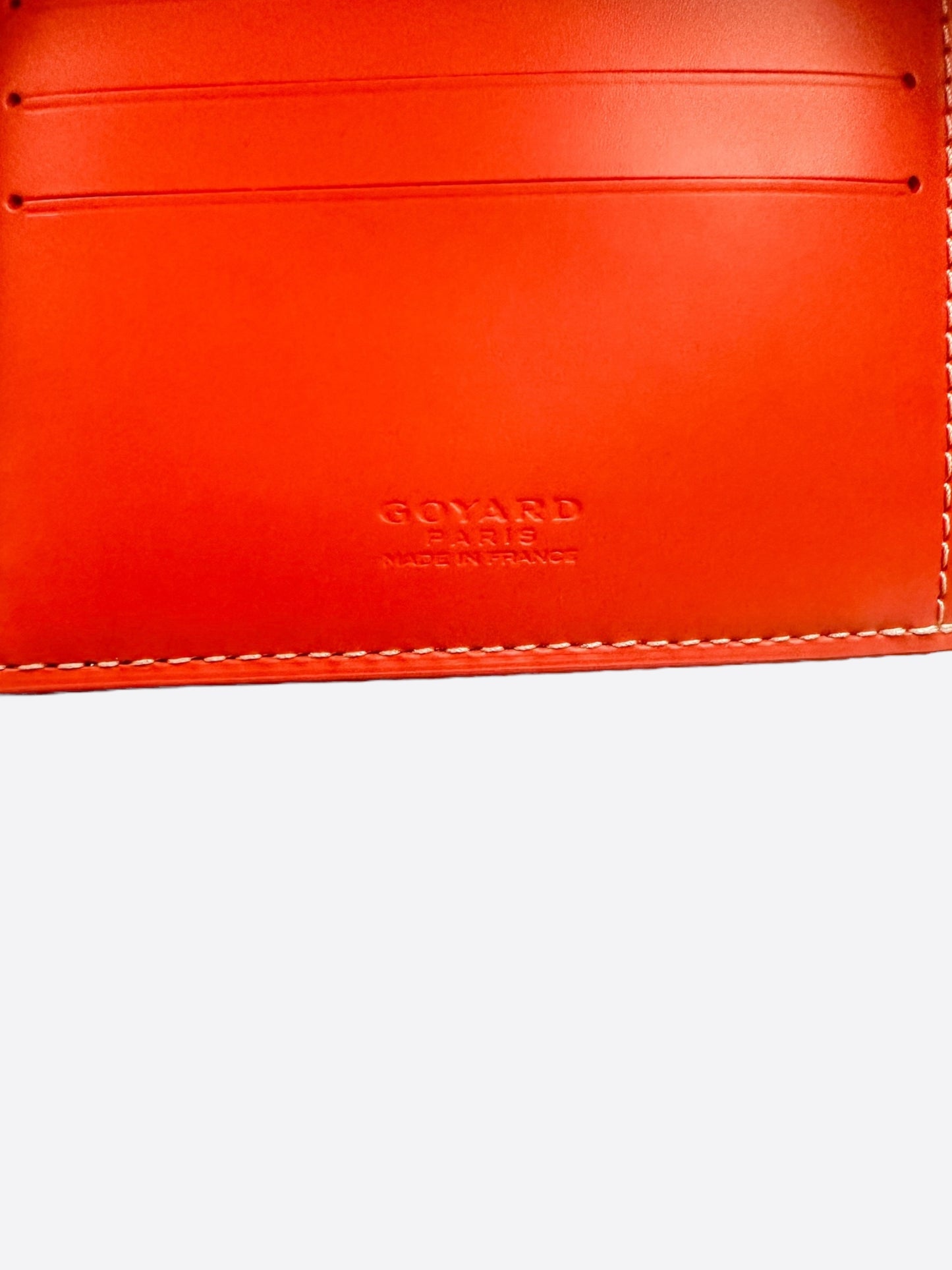 Goyard Orange Victoire Bifold Wallet