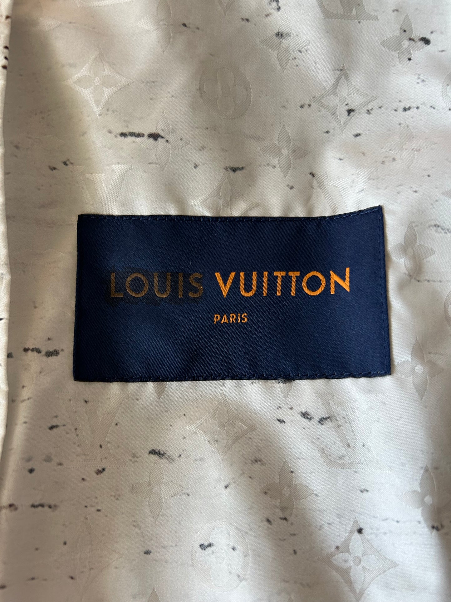 Louis Vuitton Brown & White Marble Monogram Windbreaker