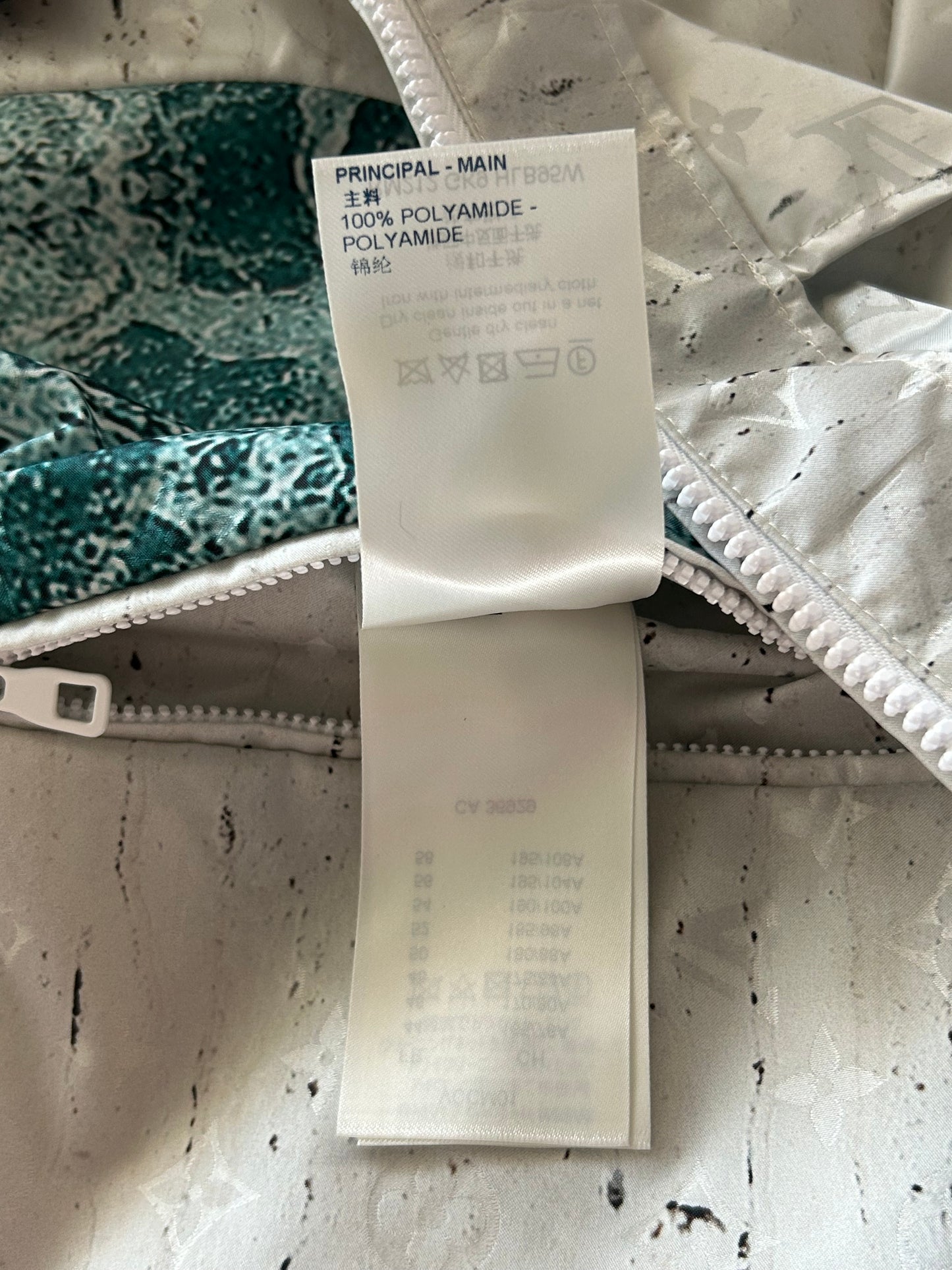Louis Vuitton Brown & White Marble Monogram Windbreaker