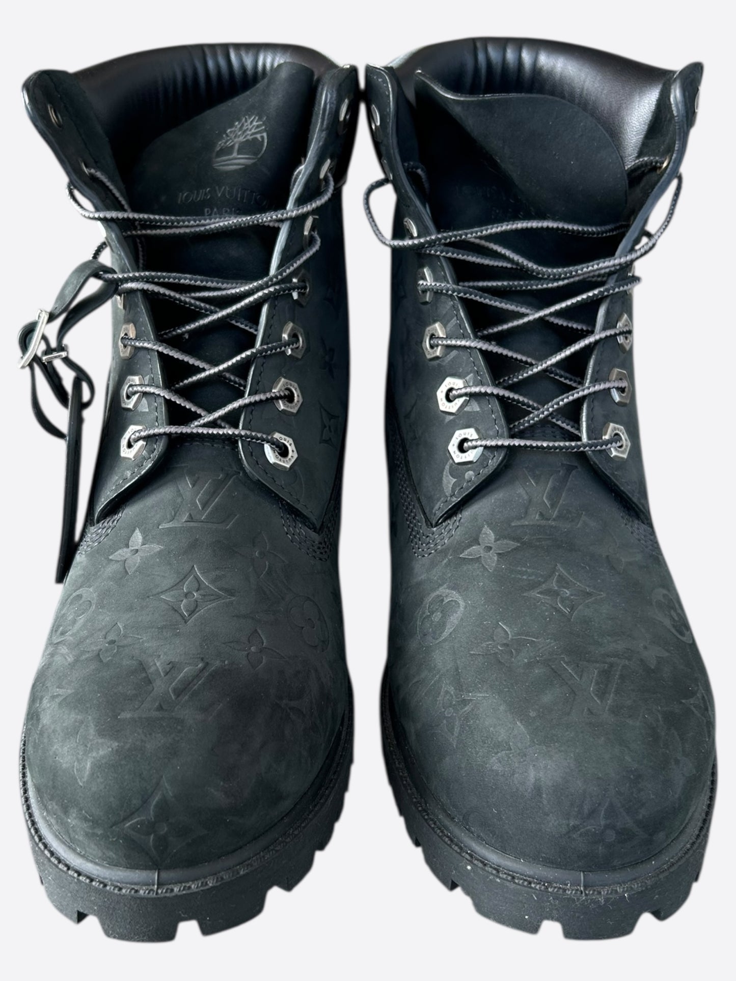 Louis Vuitton Timberland Black Monogram Boots