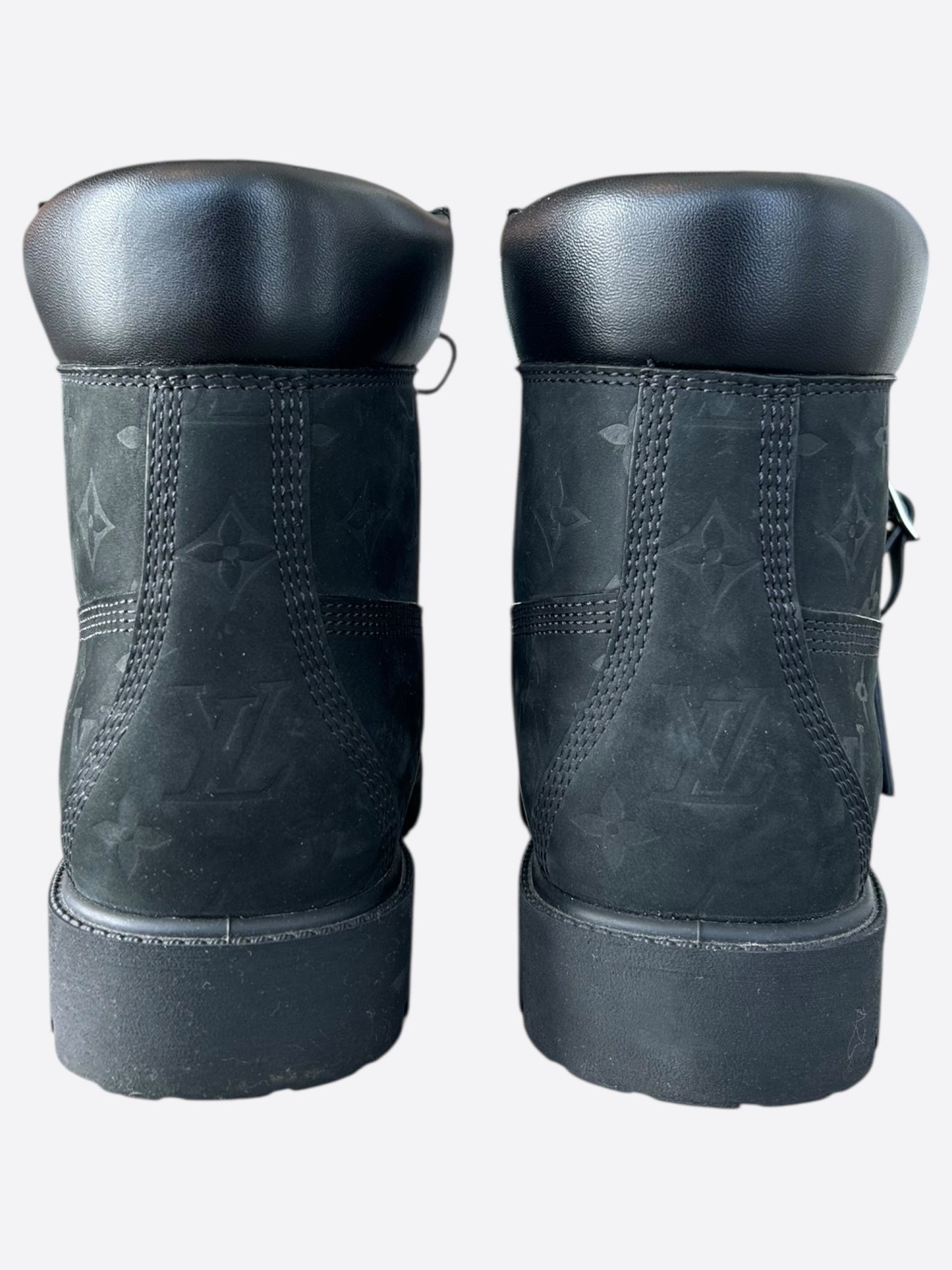Louis Vuitton Timberland Black Monogram Boots