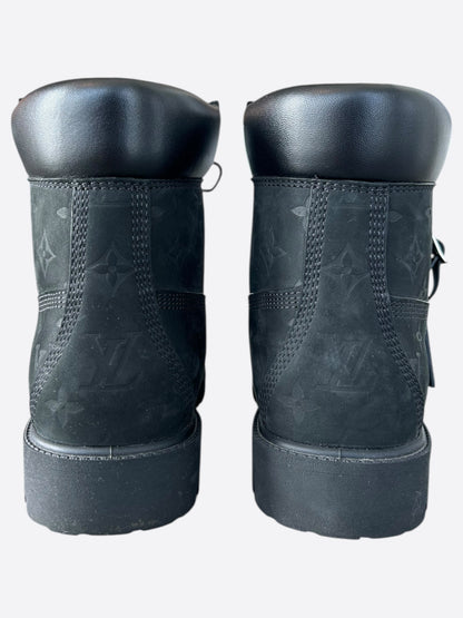 Louis Vuitton Timberland Black Monogram Boots