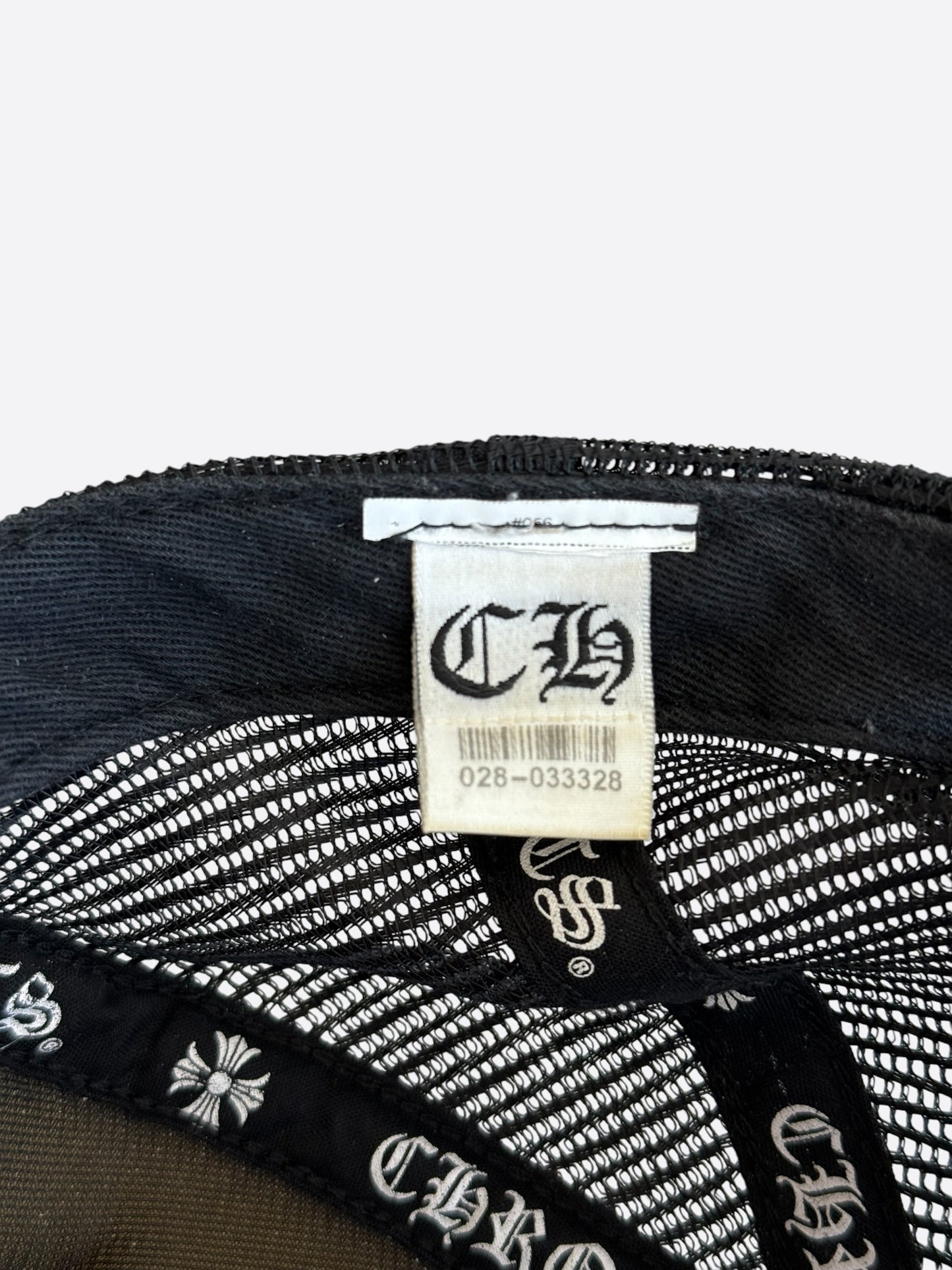Chrome Hearts Black & White F**K Trucker Hat