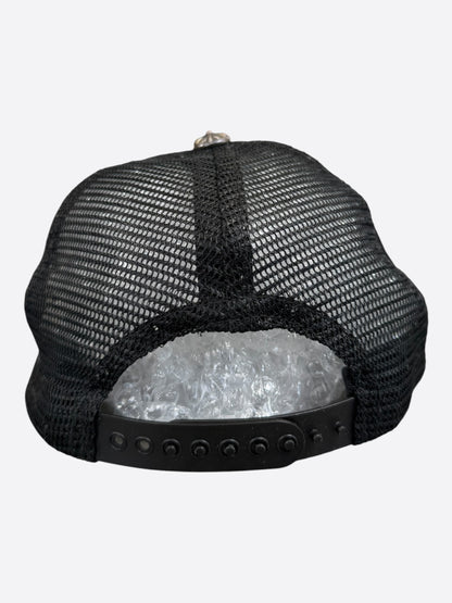 Chrome Hearts Black & White F**K Trucker Hat