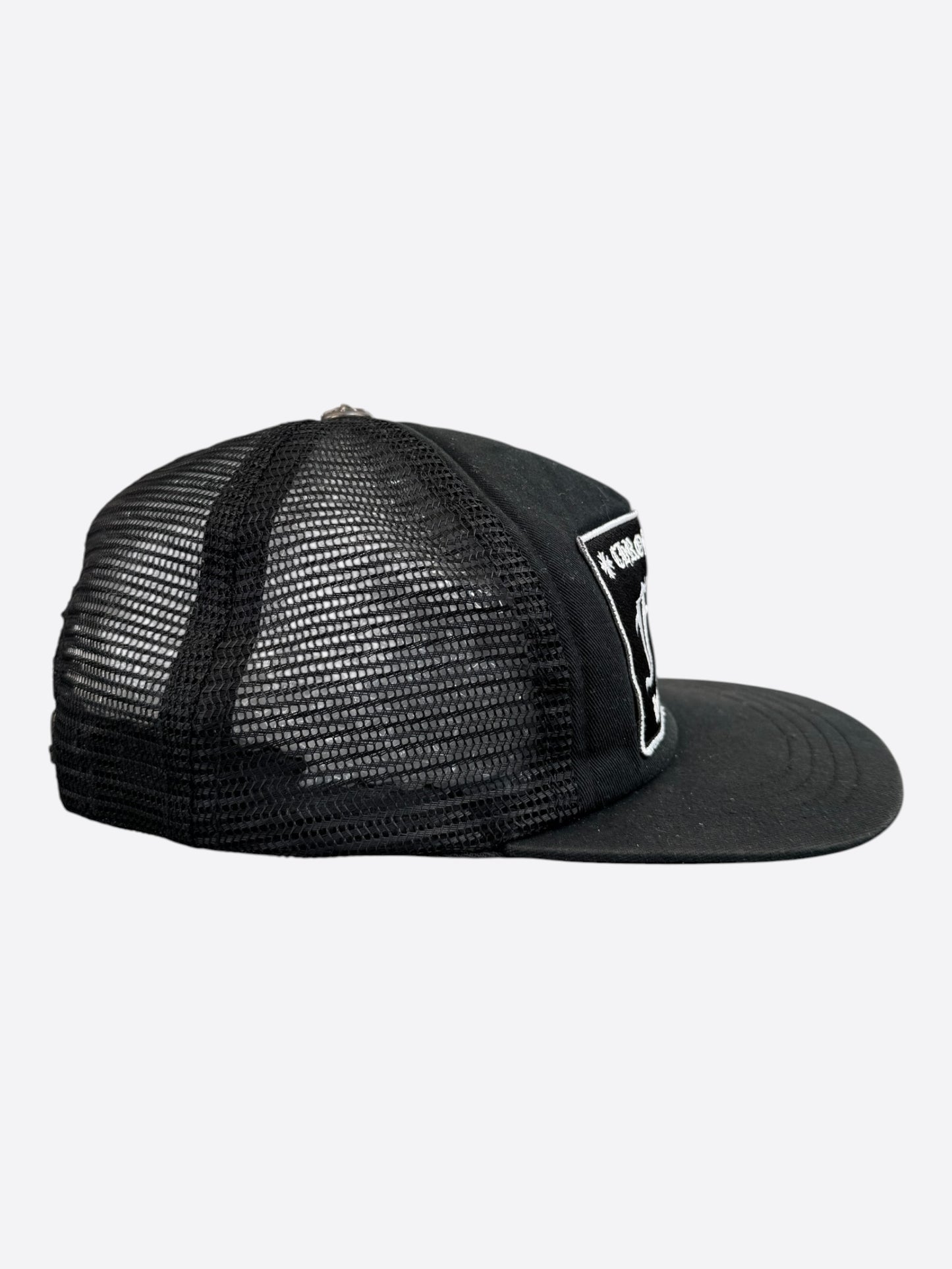 Chrome Hearts Black & White F**K Trucker Hat