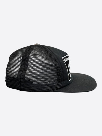Chrome Hearts Black & White F**K Trucker Hat