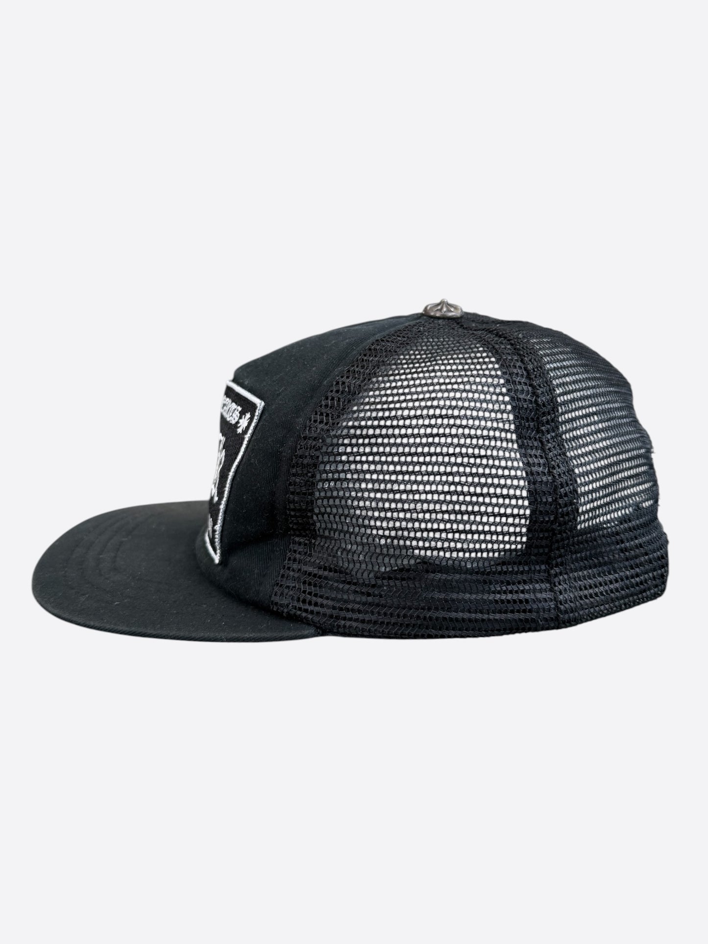 Chrome Hearts Black & White F**K Trucker Hat