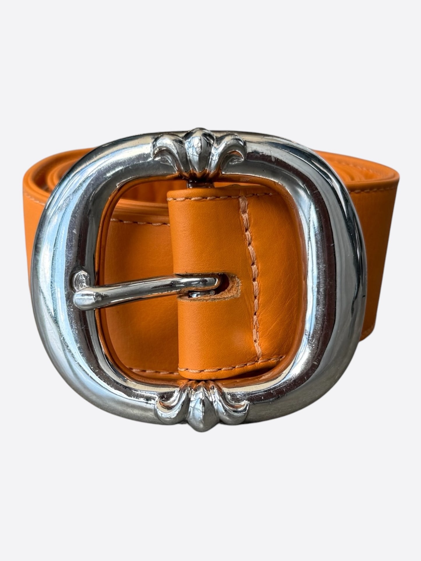 Chrome Hearts Orange & Rhodium Gunslinger Belt