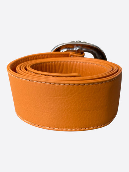 Chrome Hearts Orange & Rhodium Gunslinger Belt