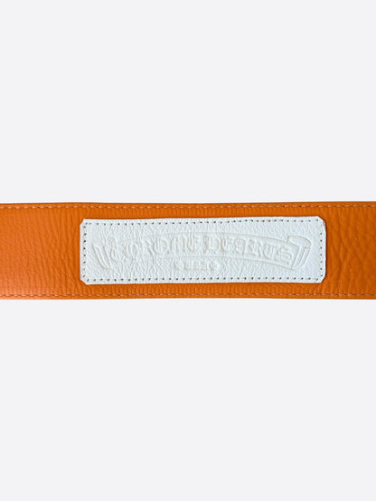 Chrome Hearts Orange & Rhodium Gunslinger Belt