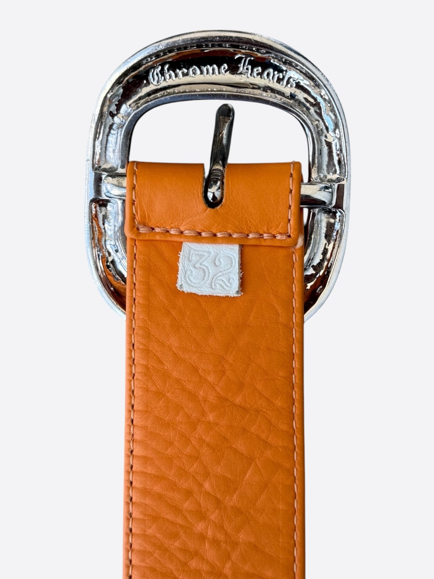 Chrome Hearts Orange & Rhodium Gunslinger Belt