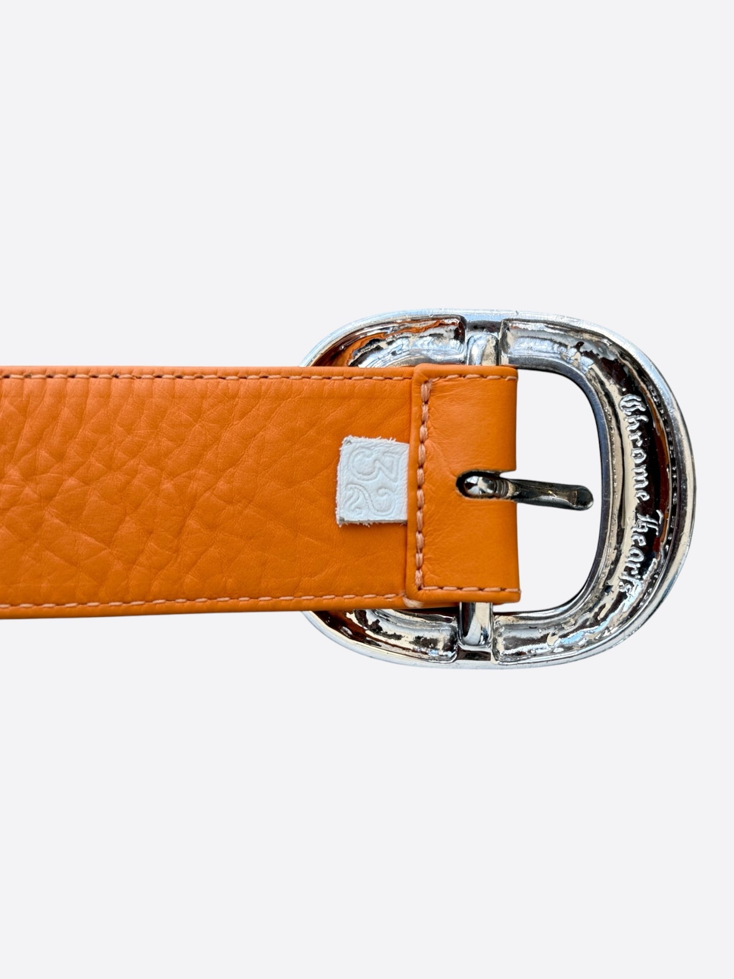 Chrome Hearts Orange & Rhodium Gunslinger Belt