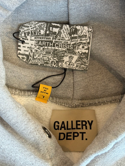 Gallery Dept Grey & Navy Art Dept Graphic Hoodie