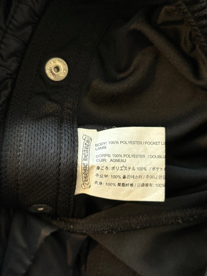 Chrome Hearts Black & White Snap Button Tearaway Track Pants