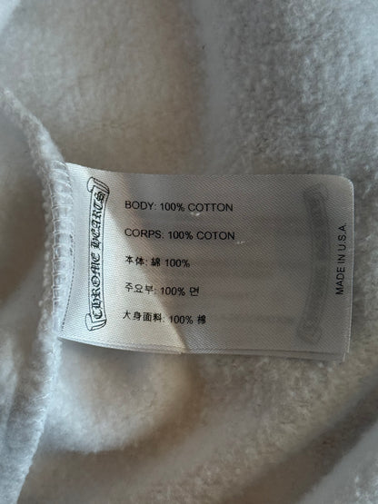 Chrome Hearts White & Blue Script Logo Zip Up Hoodie