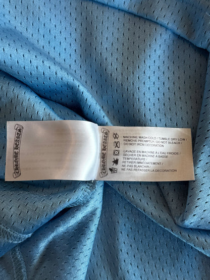 Chrome Hearts Blue & White Logo Mesh Jersey