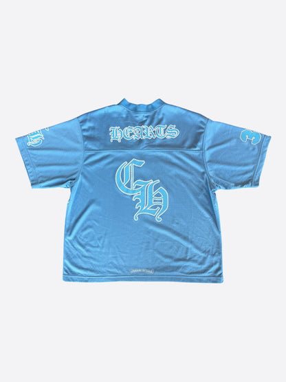 Chrome Hearts Blue & White Logo Mesh Jersey