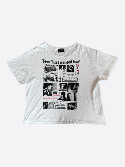 Enfants Riches Deprimes White & Black Teen Just Wanted Love Graphic T-Shirt