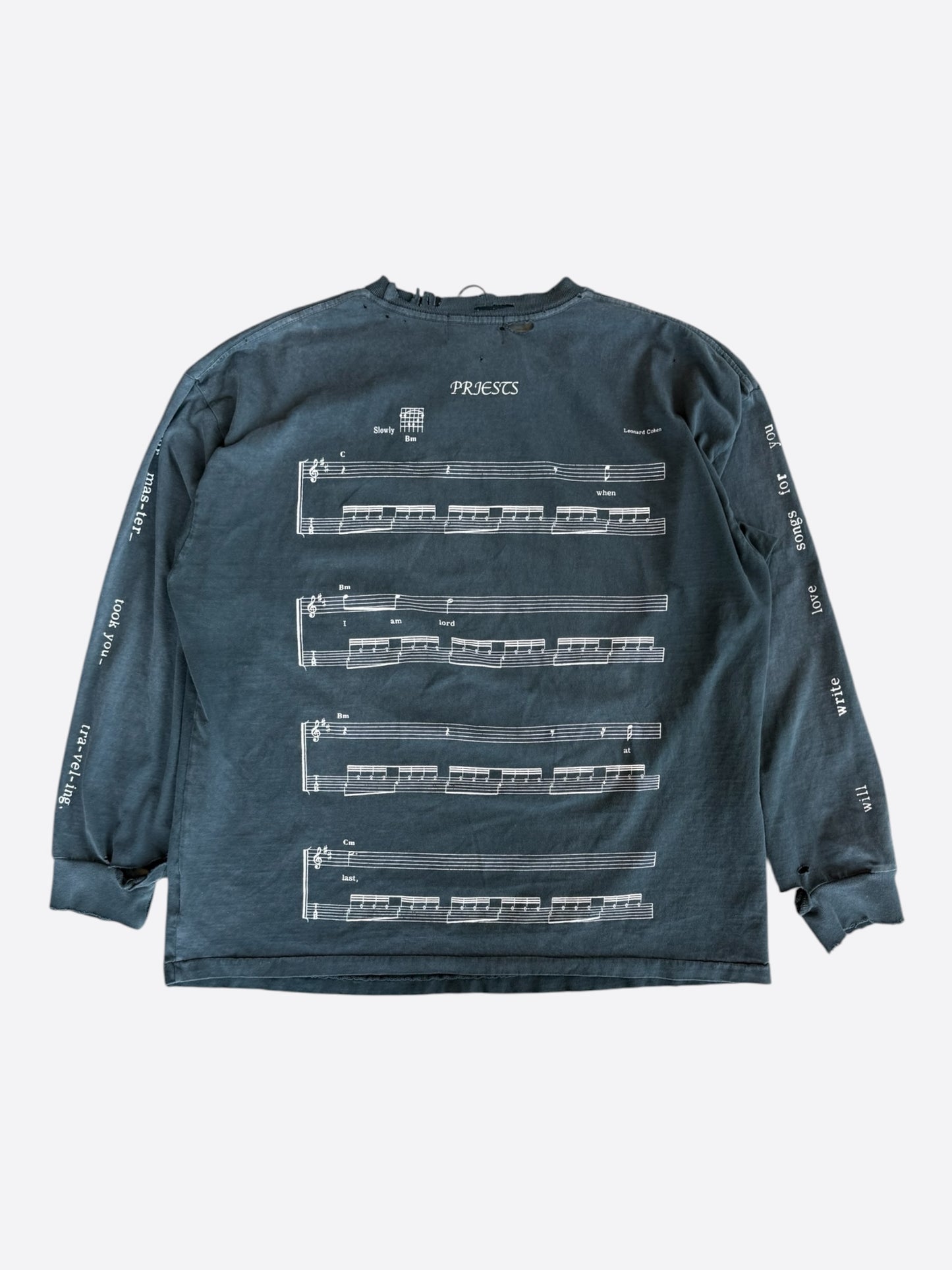 Enfants Riches Deprimes Faded Black & White Brotherhood Of Sleep Longsleeve T-Shirt